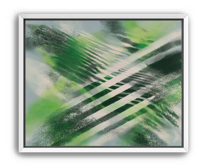 White X across green field