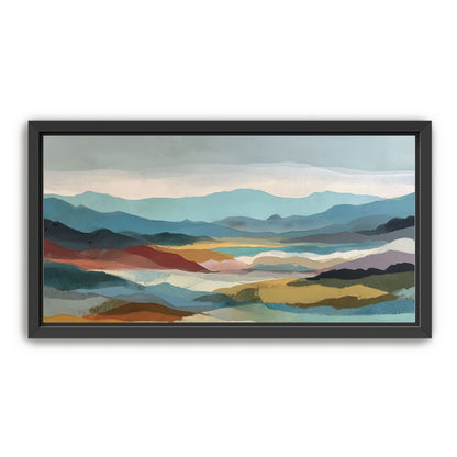 Layered Hills in Cool Bands