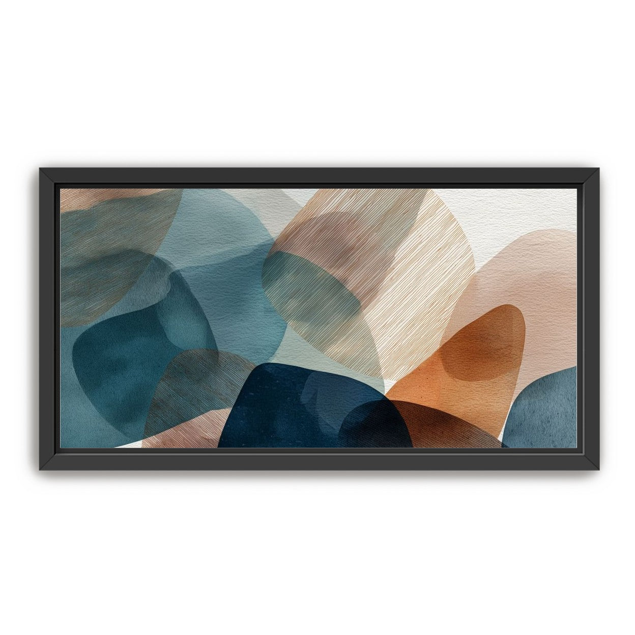 Translucent Ovals with Diagonal Grain