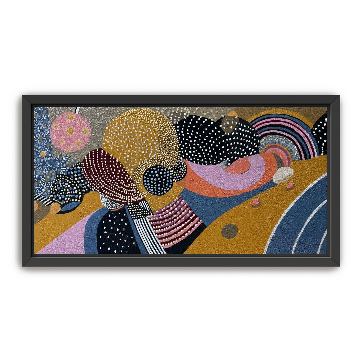 Overlapping Dotted Shapes