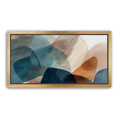 Translucent Ovals with Diagonal Grain