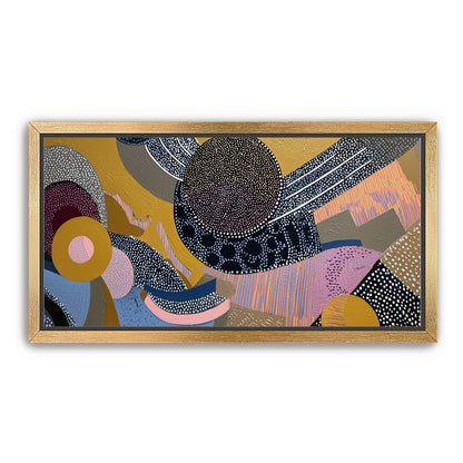 Ochre Ground with Layered Discs