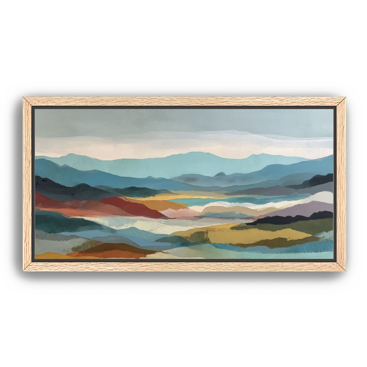 Layered Hills in Cool Bands