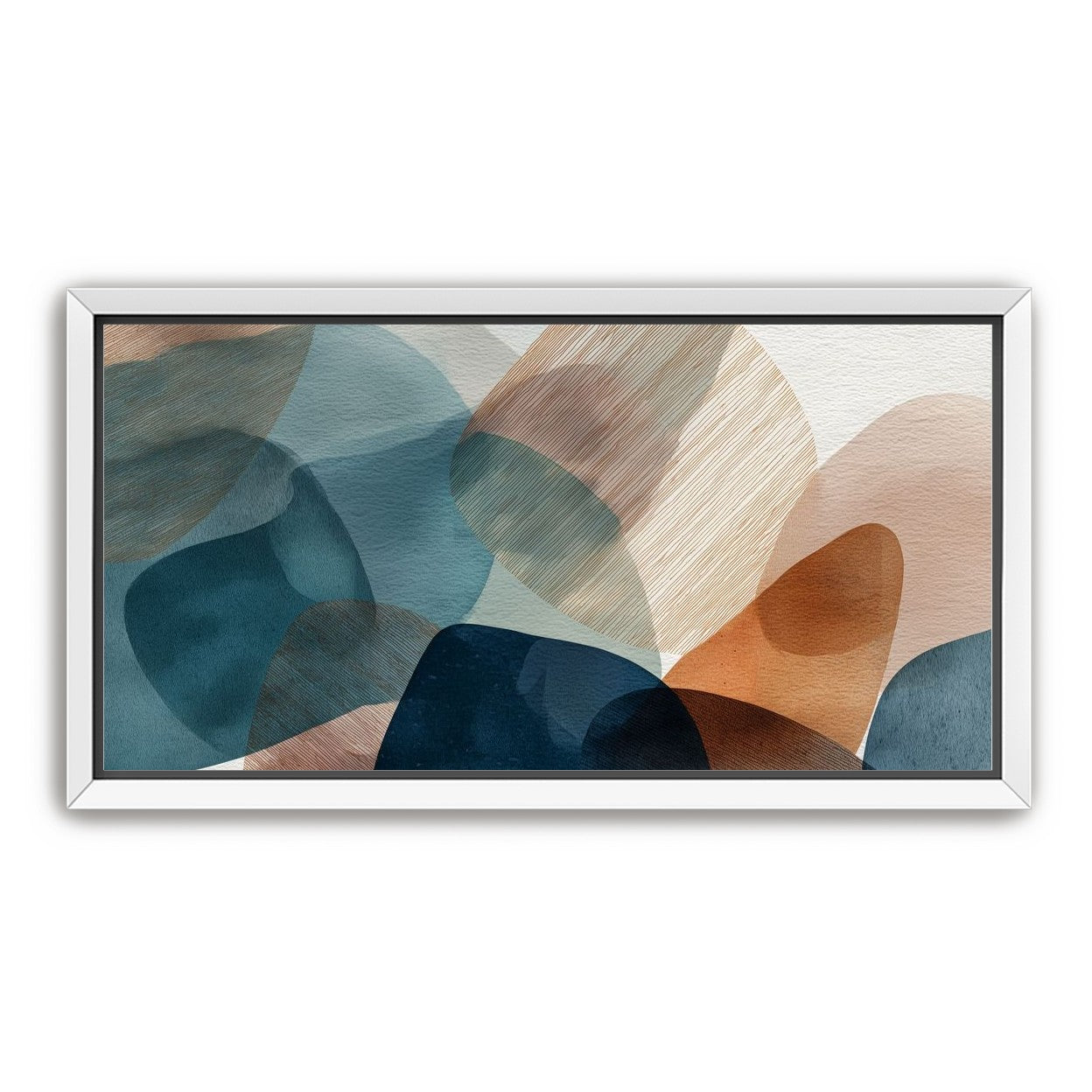 Translucent Ovals with Diagonal Grain