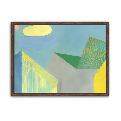 Crosshatched planes on blue