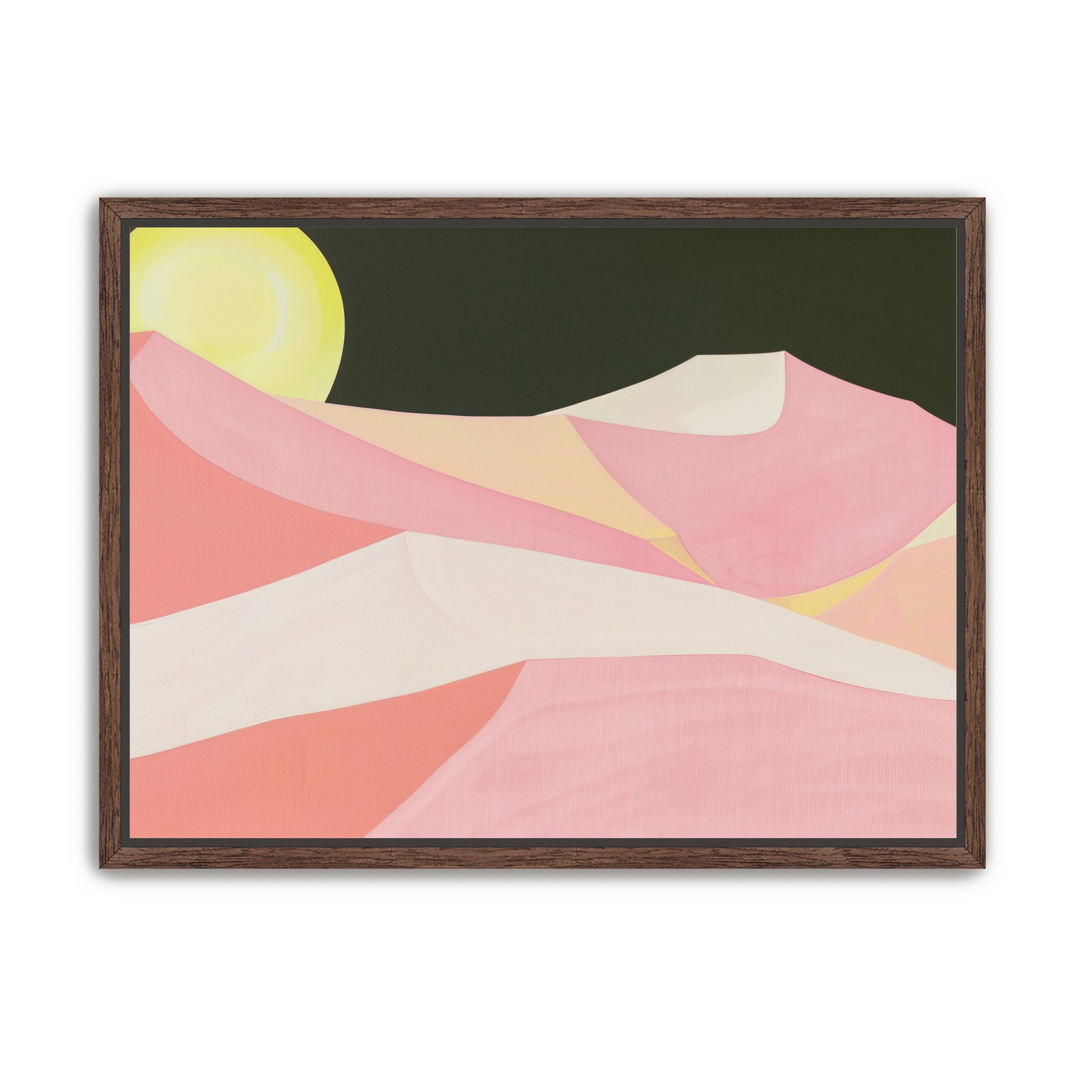 Sun over folded dunes