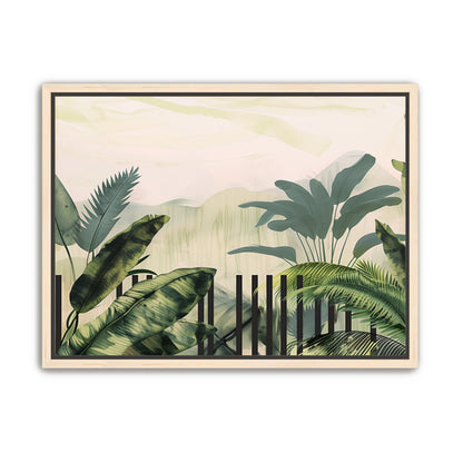 Black posts in the palms