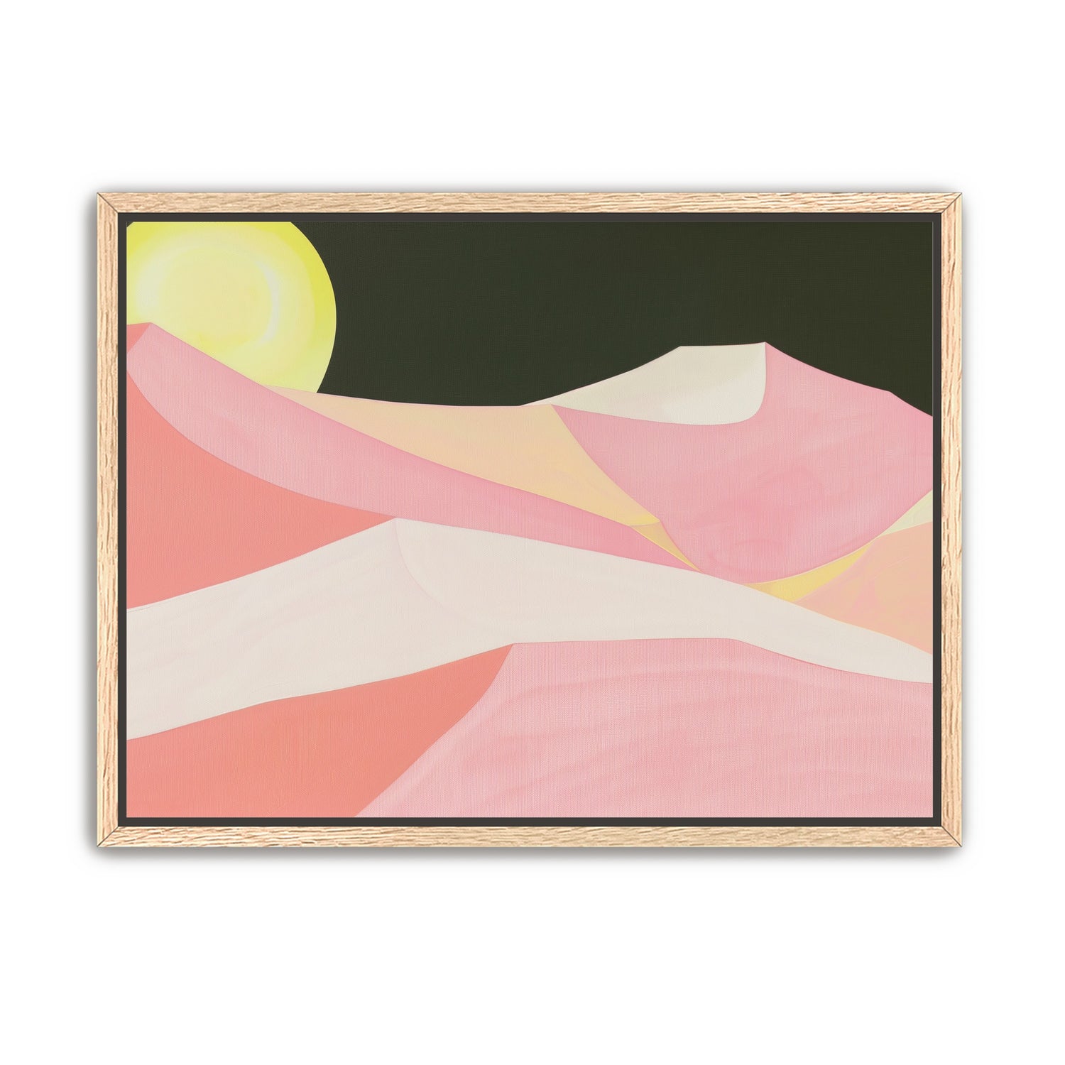 Sun over folded dunes