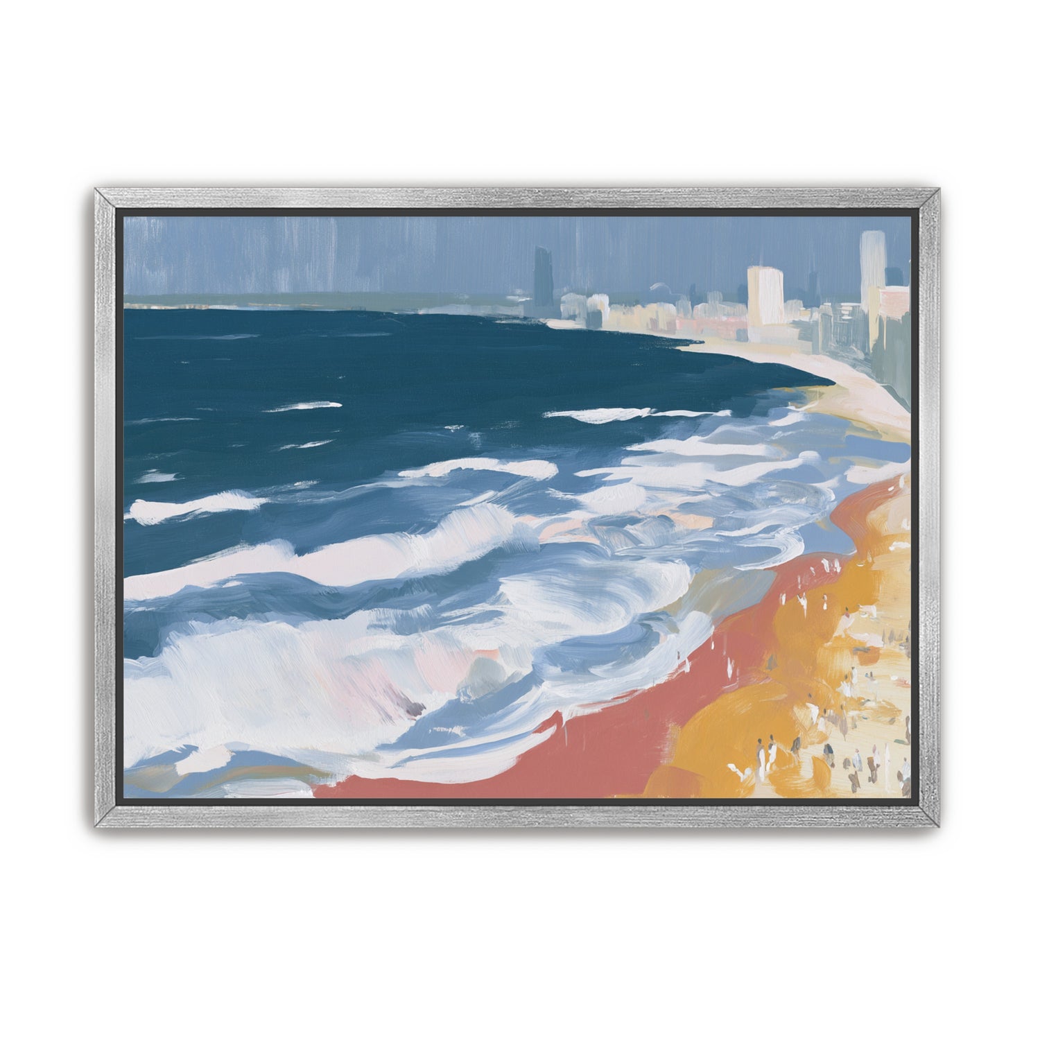 White surf along the city beach