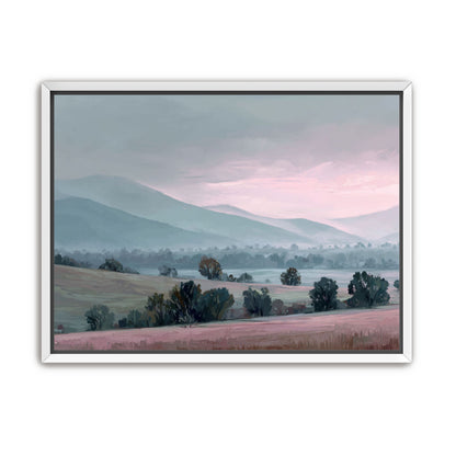 Low Hills Fading into Mist