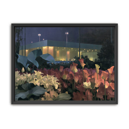Calla lilies by the glass hall
