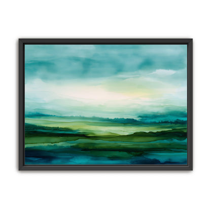 Emerald Bleeding into Teal