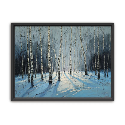 Birch Trees in Winter Light