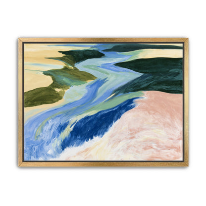 River bends through sandbars