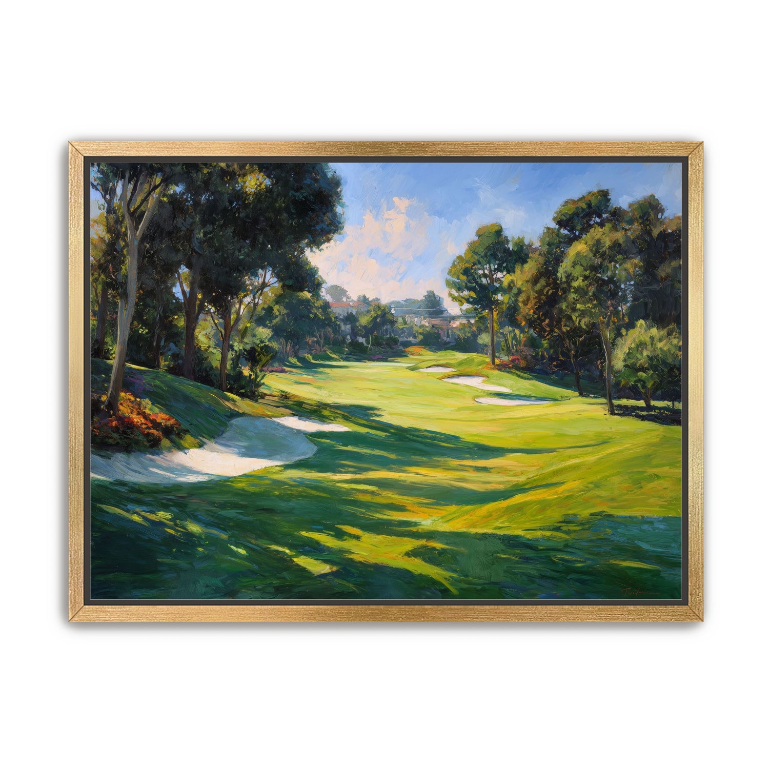 Ocean Haze Over Fairways