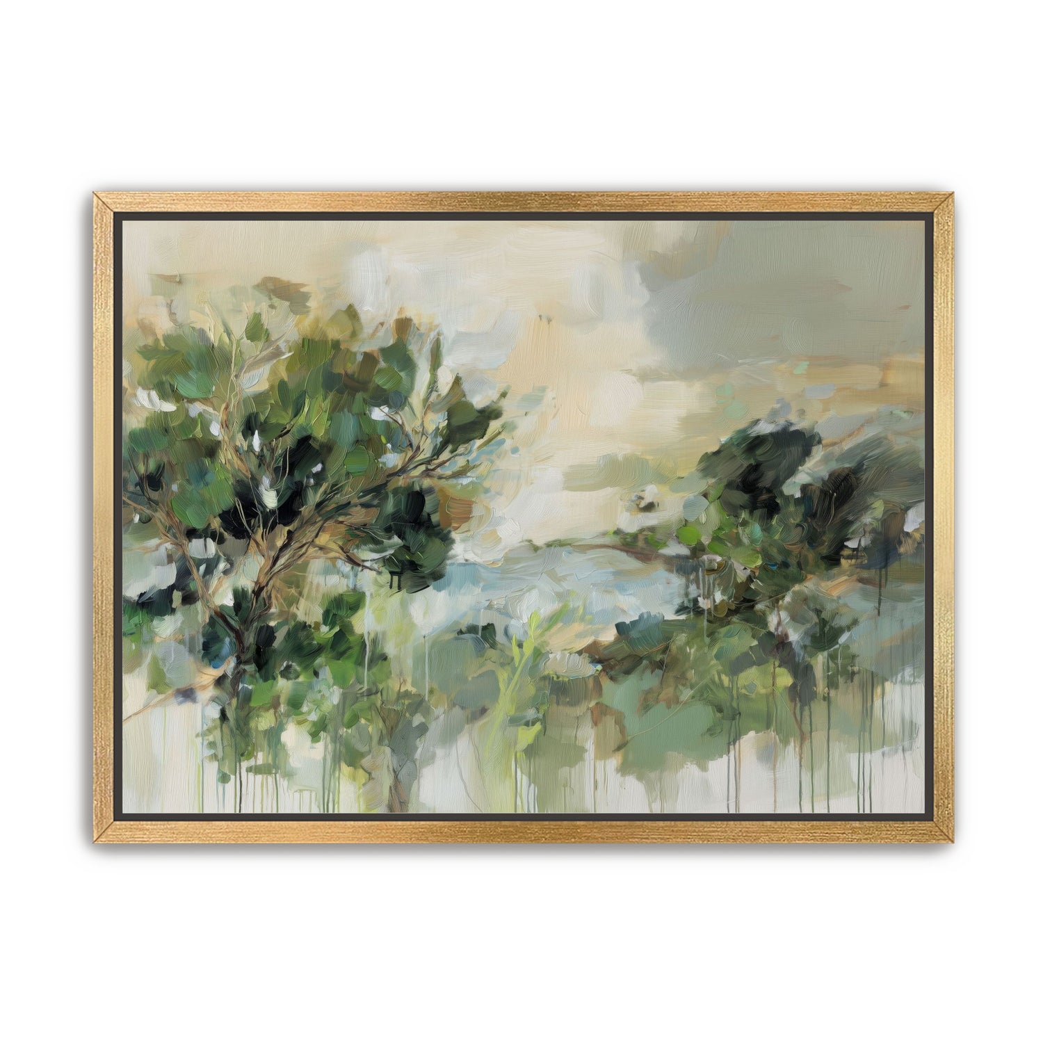 Hillside Trees in Loose Paint