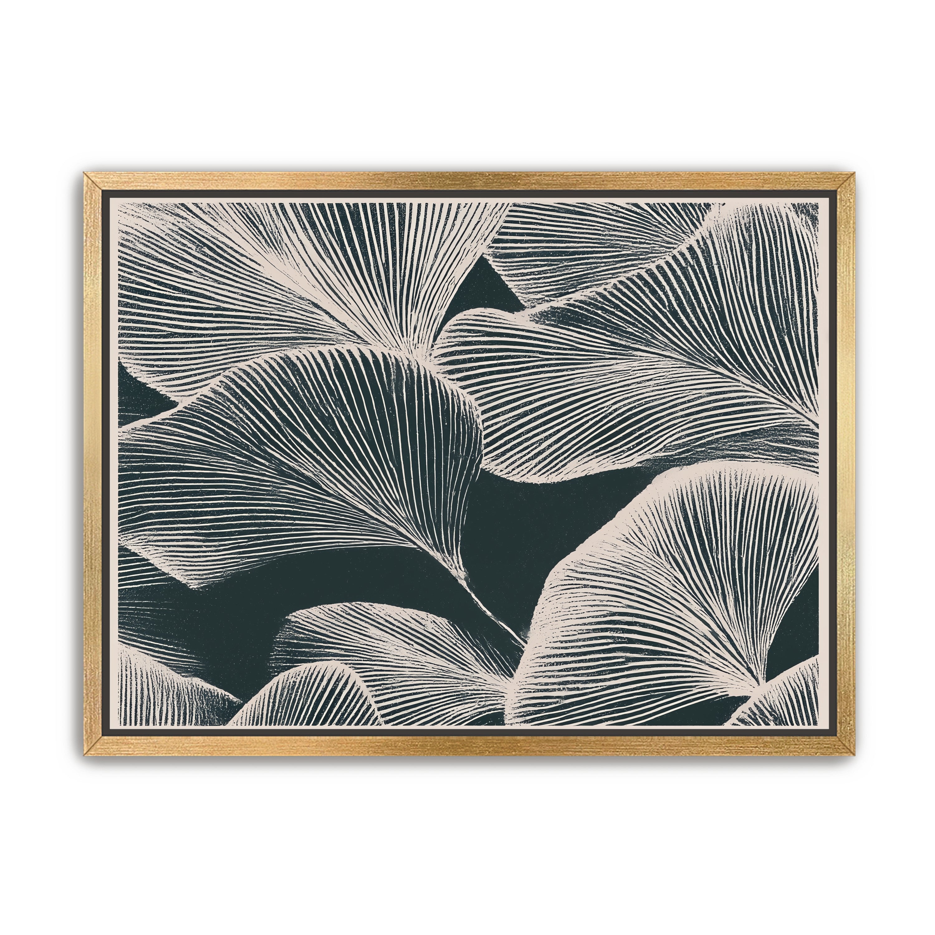 Pale veins on dark leaves