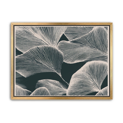 Pale veins on dark leaves