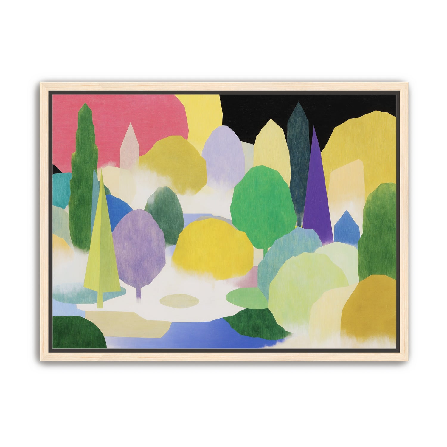 Mist between painted hills