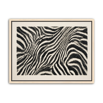 Zebra stripes across the frame