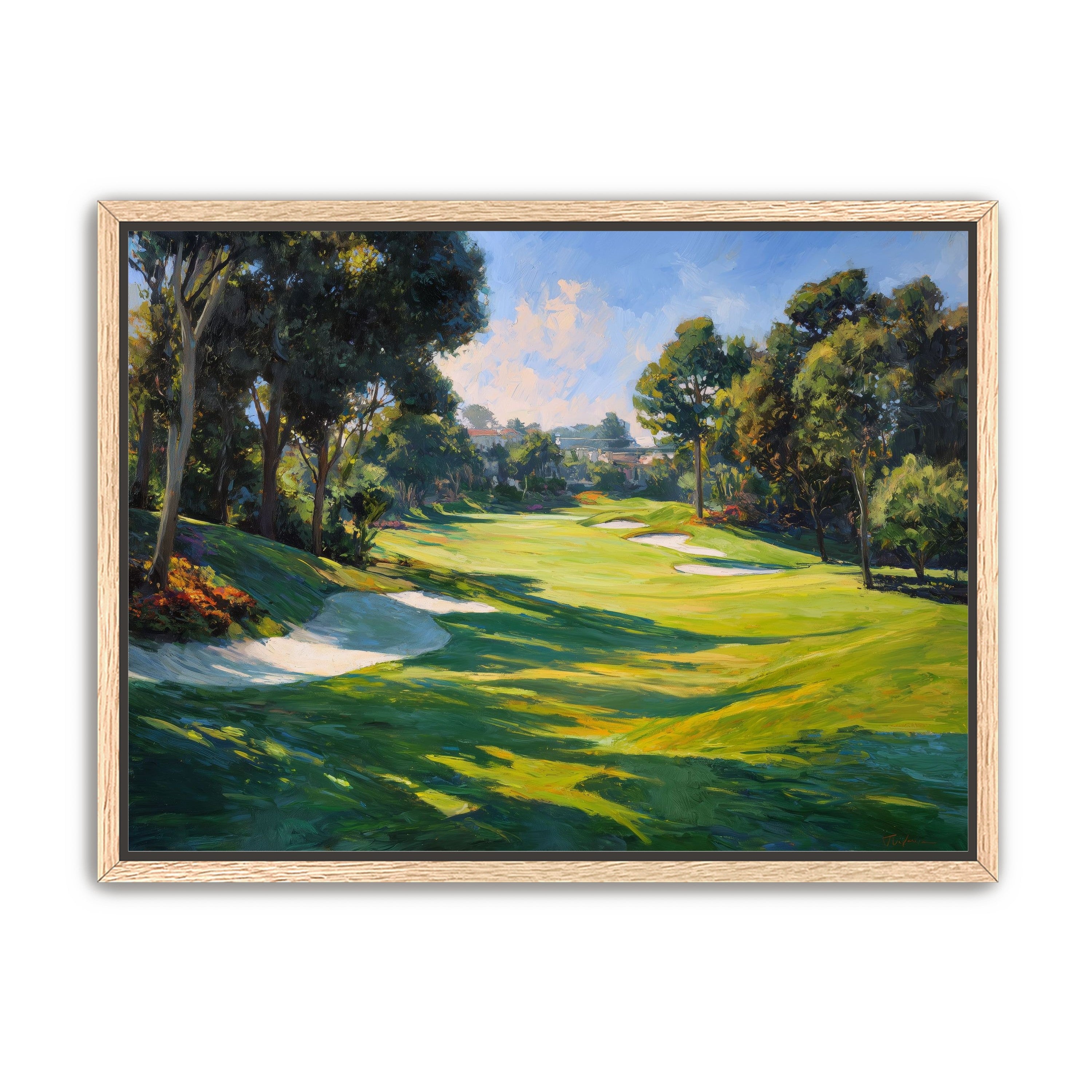 Ocean Haze Over Fairways