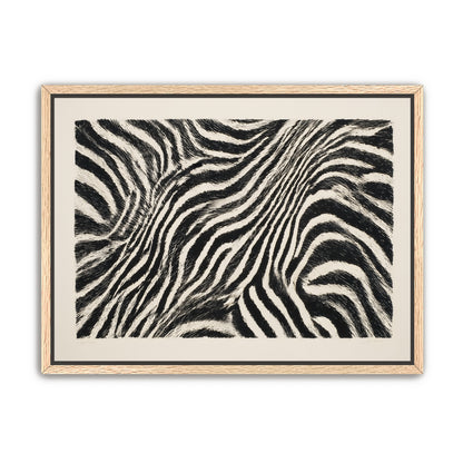Zebra stripes across the frame