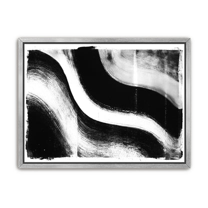 White cut through black