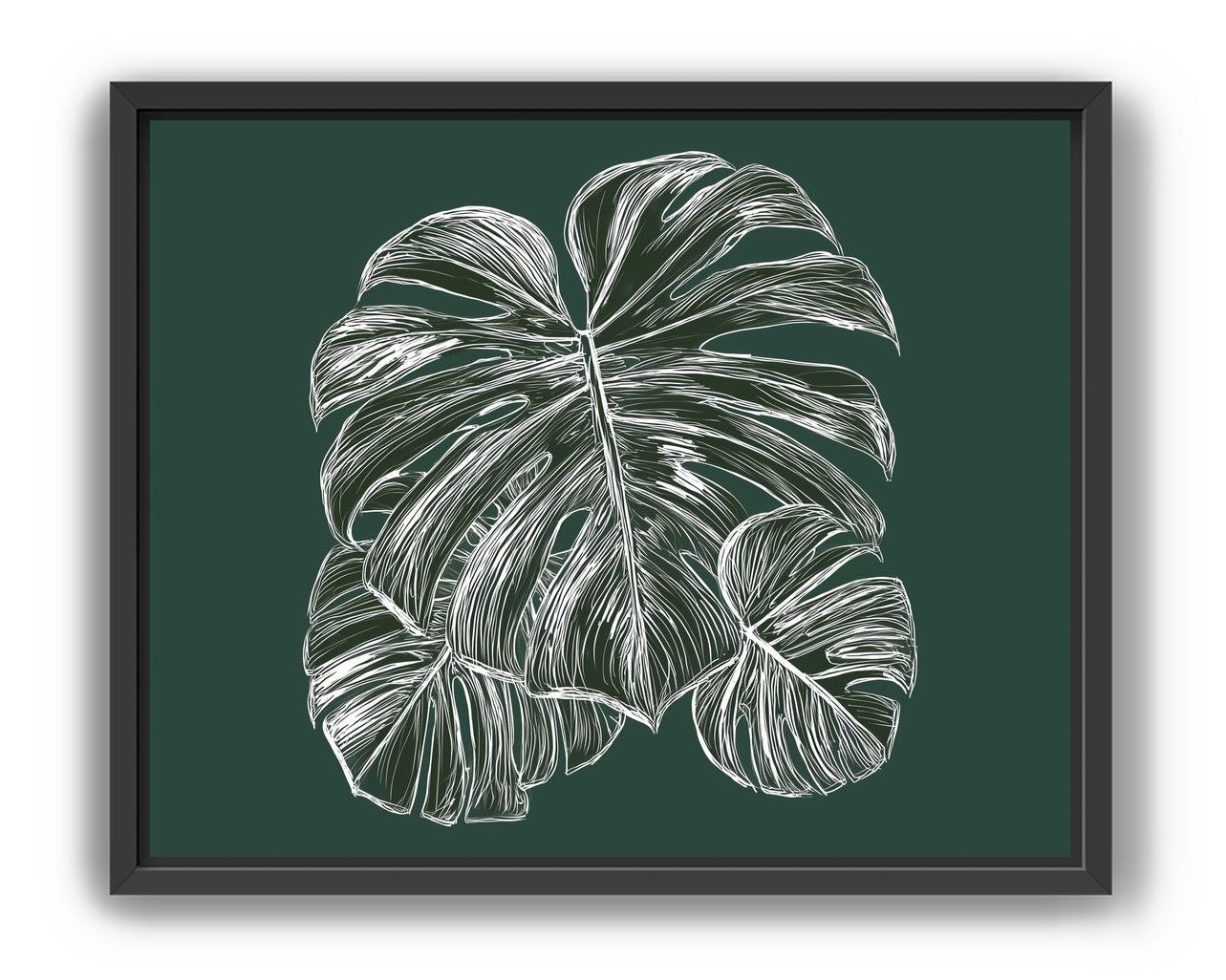 White veins on green field