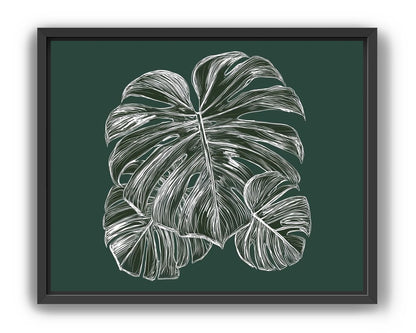 White veins on green field