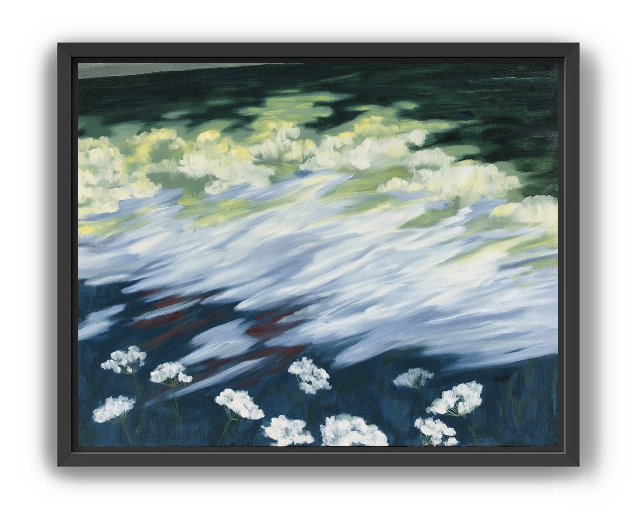 Wind skimming the wildflowers