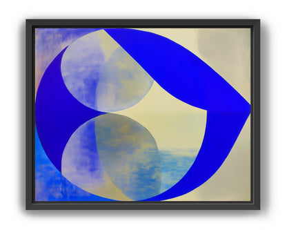 Cobalt loop on beige