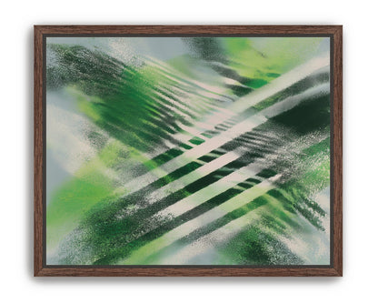 White X across green field