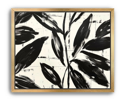 Leaves in black sweep