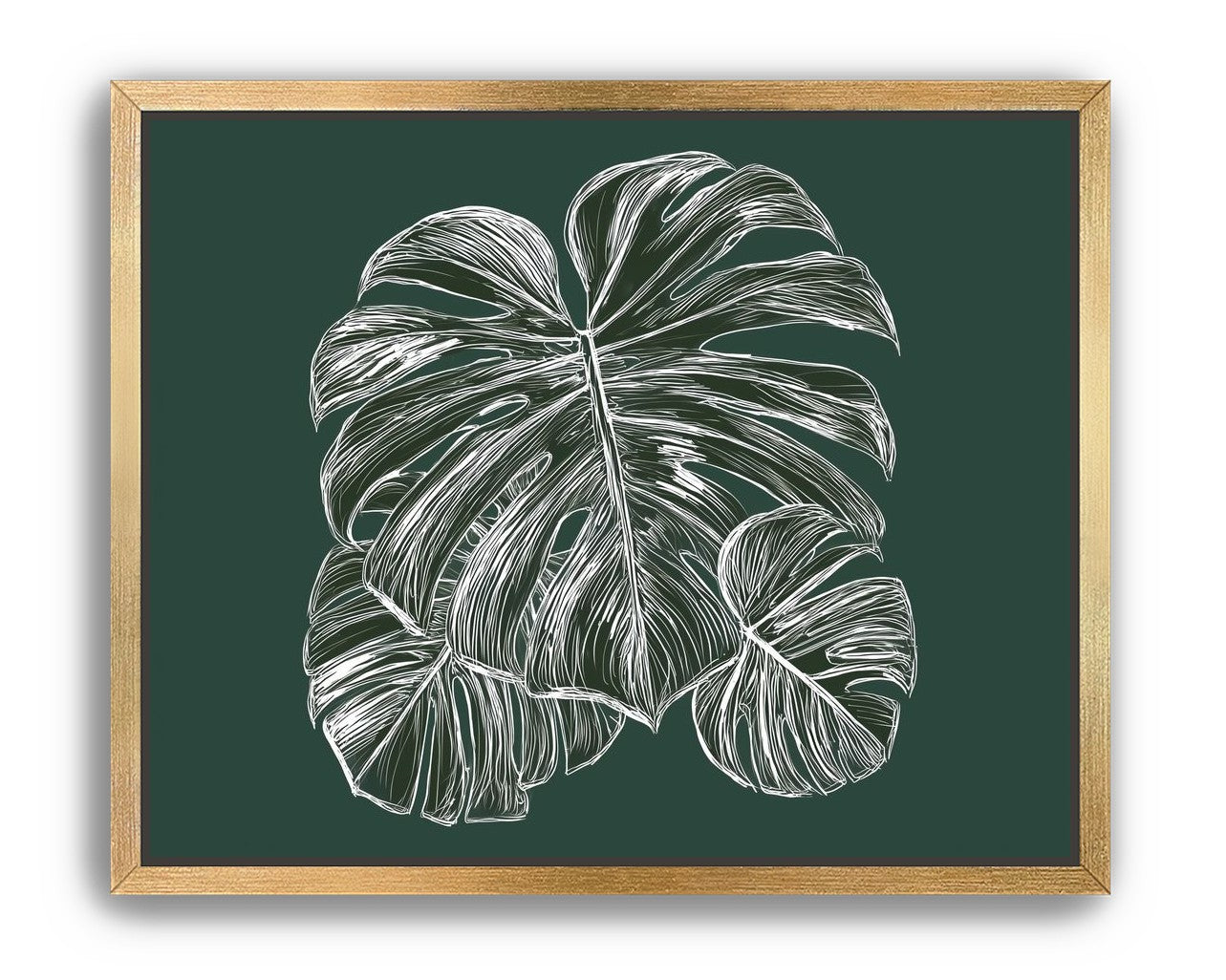 White veins on green field