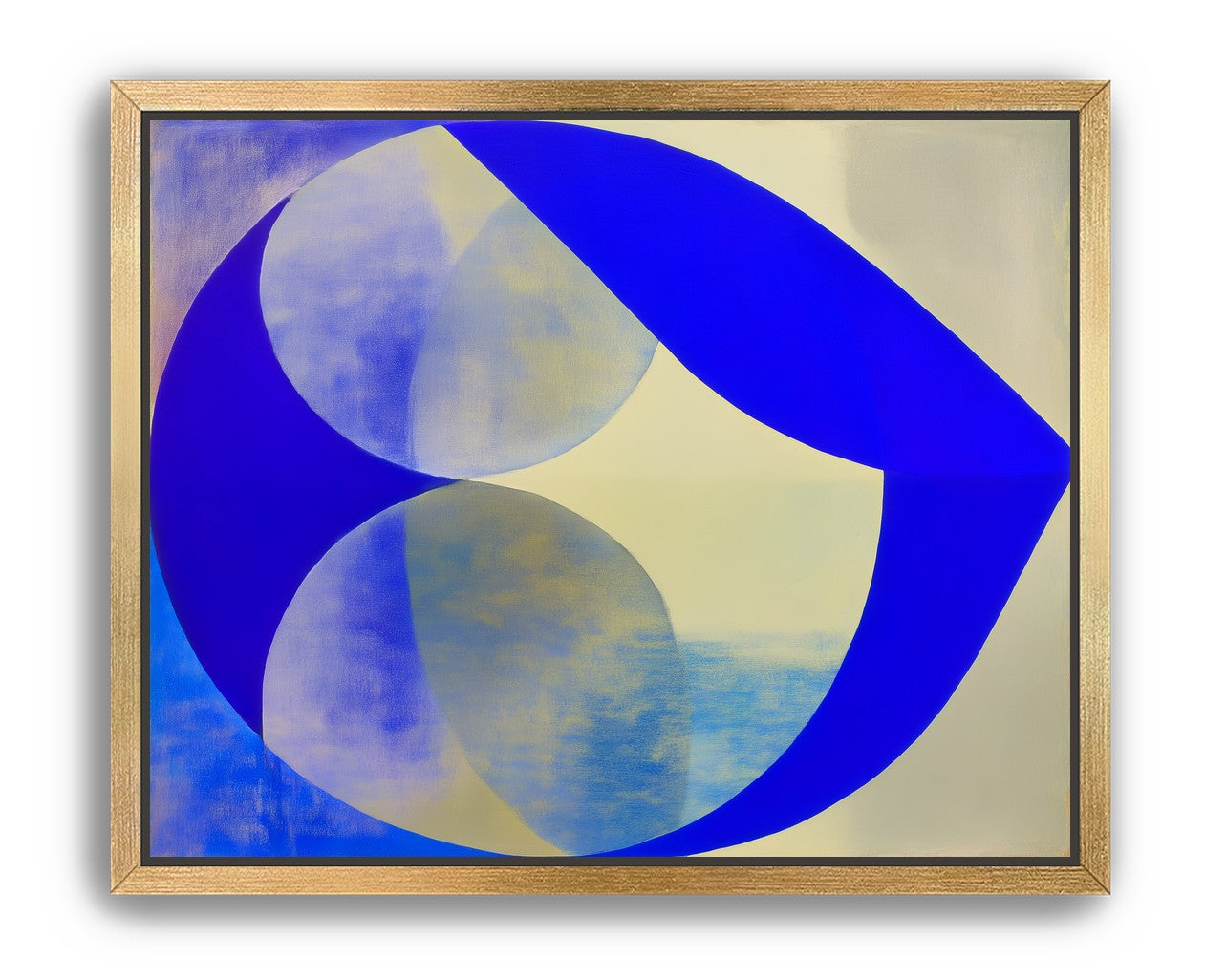 Cobalt loop on beige