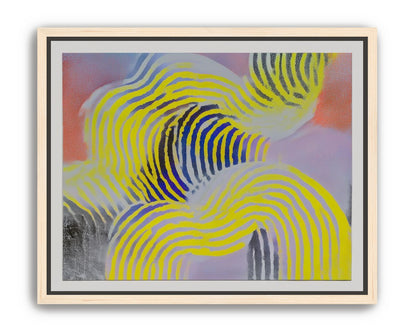 Yellow bends through violet