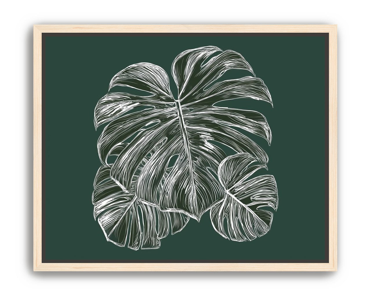 White veins on green field