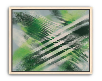 White X across green field