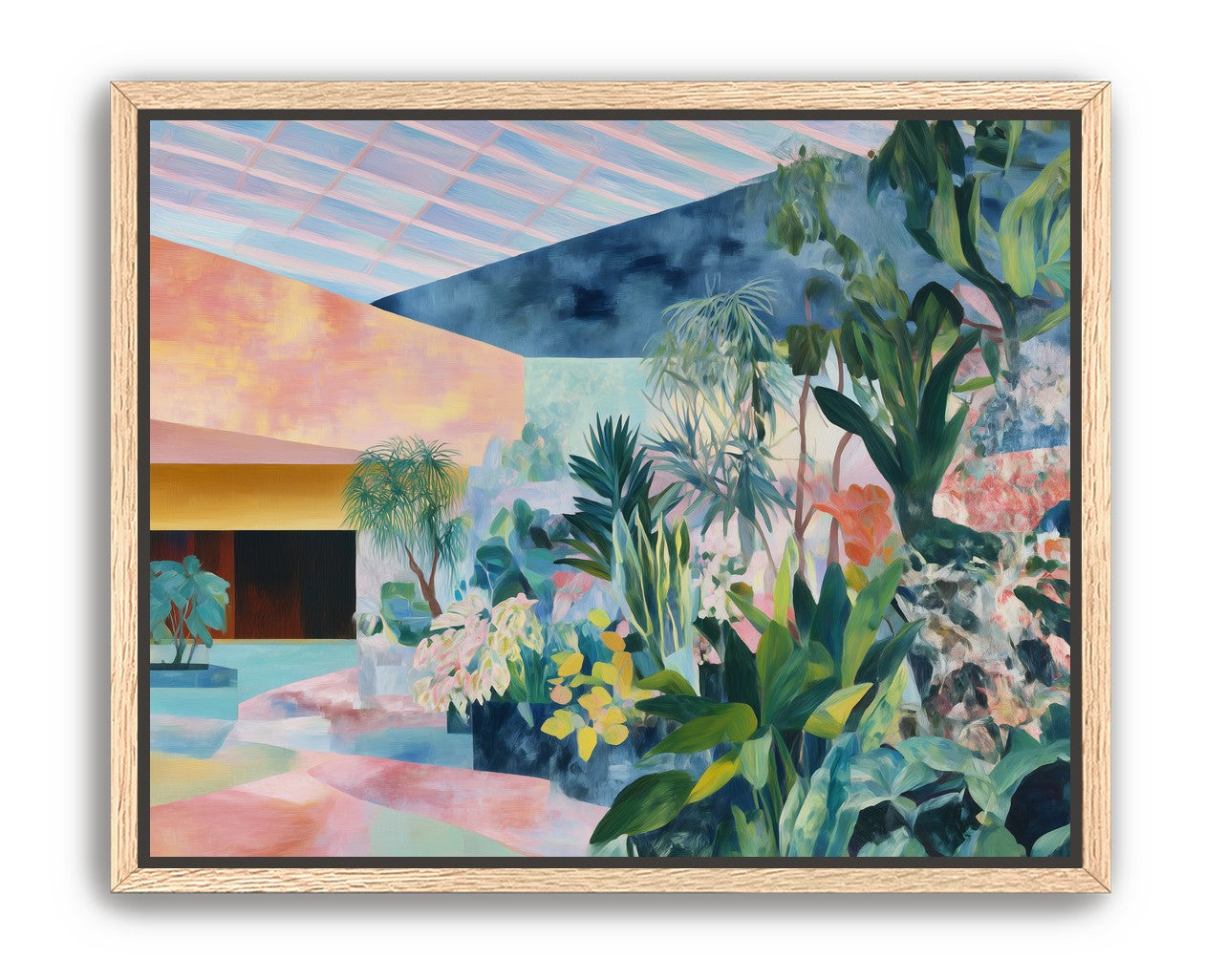 Pastel rooms for green leaves