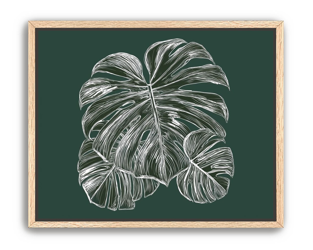 White veins on green field
