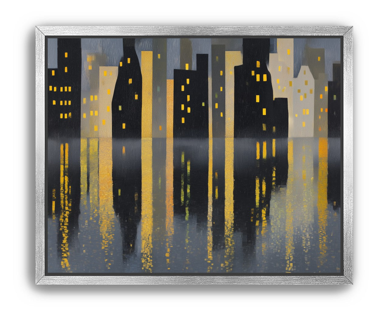 Windows above their reflections