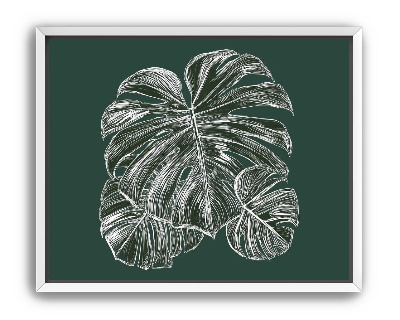 White veins on green field