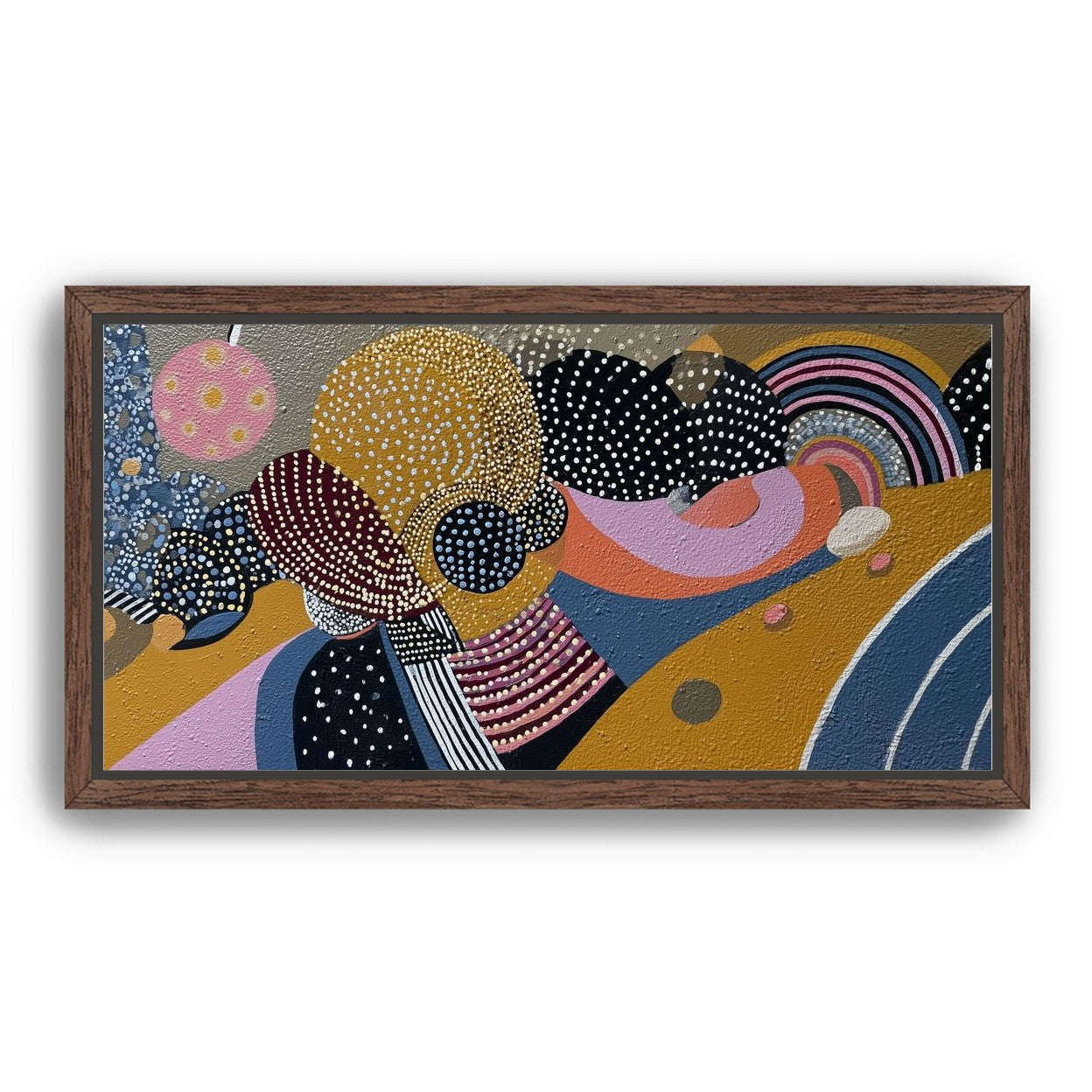 Overlapping Dotted Shapes