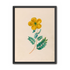 Yellow flower on pale paper