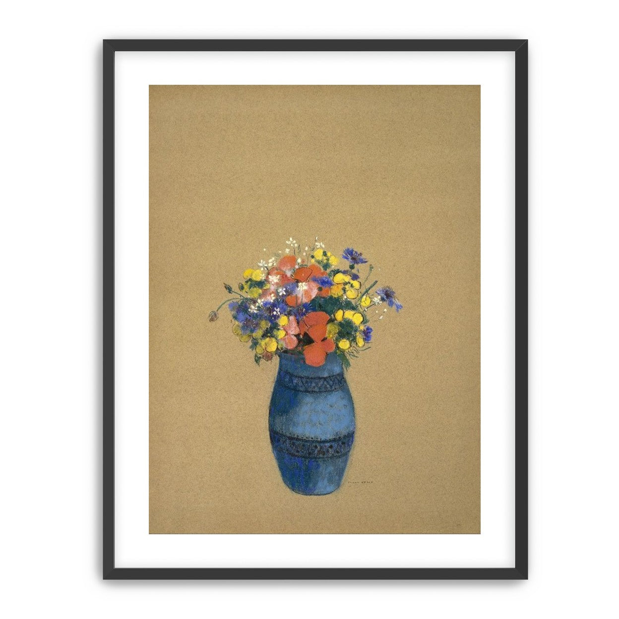 A quiet vase of wildflowers
