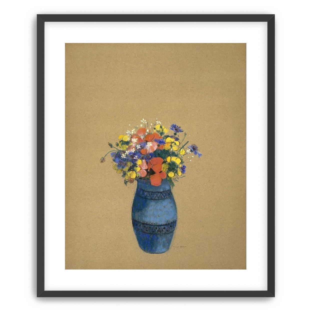 A quiet vase of wildflowers