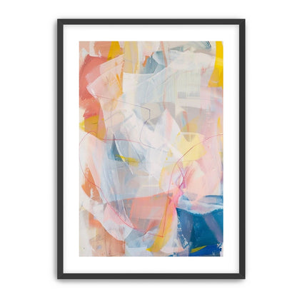 Non-Representational: Pale layers with a red loop