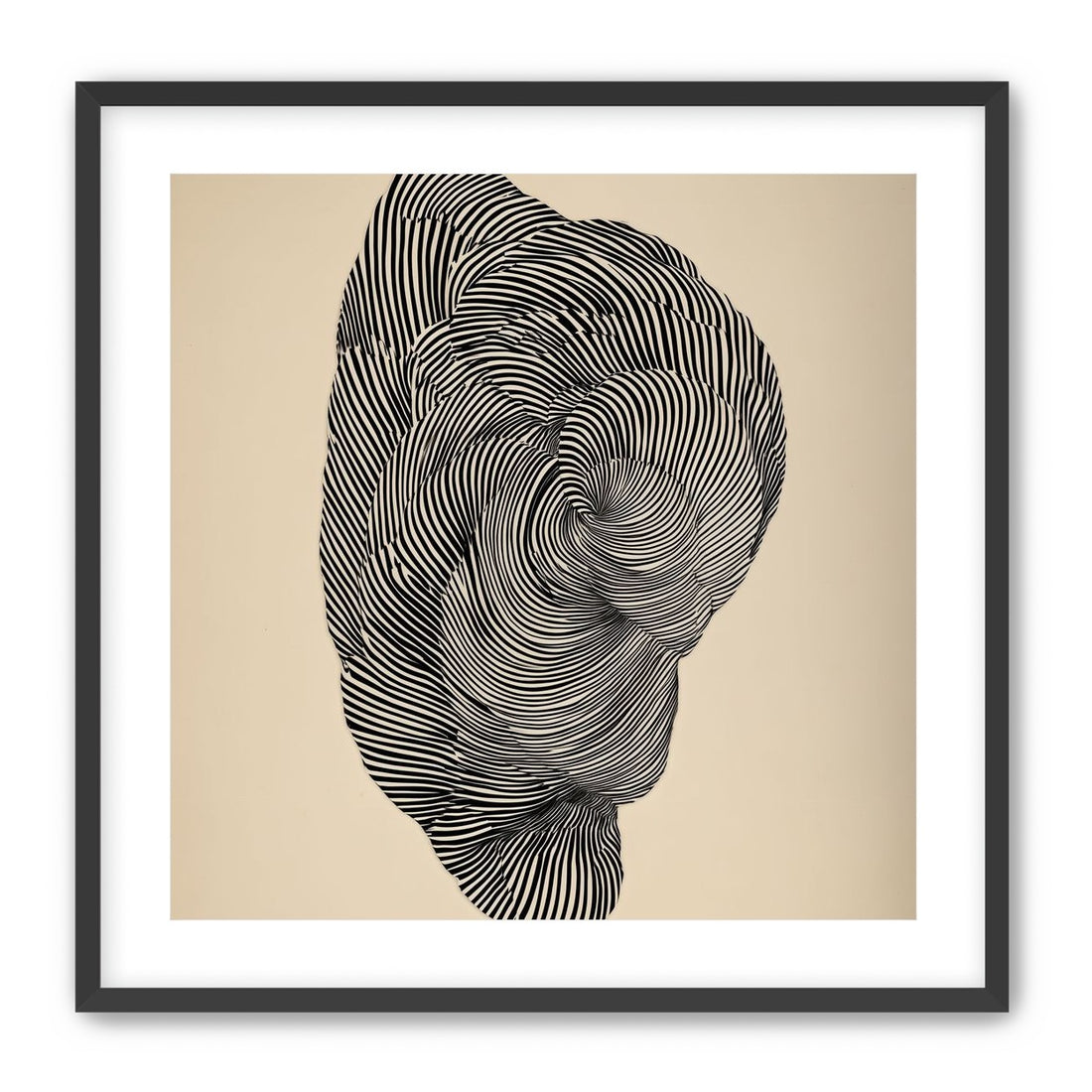 Vortex in a striped head