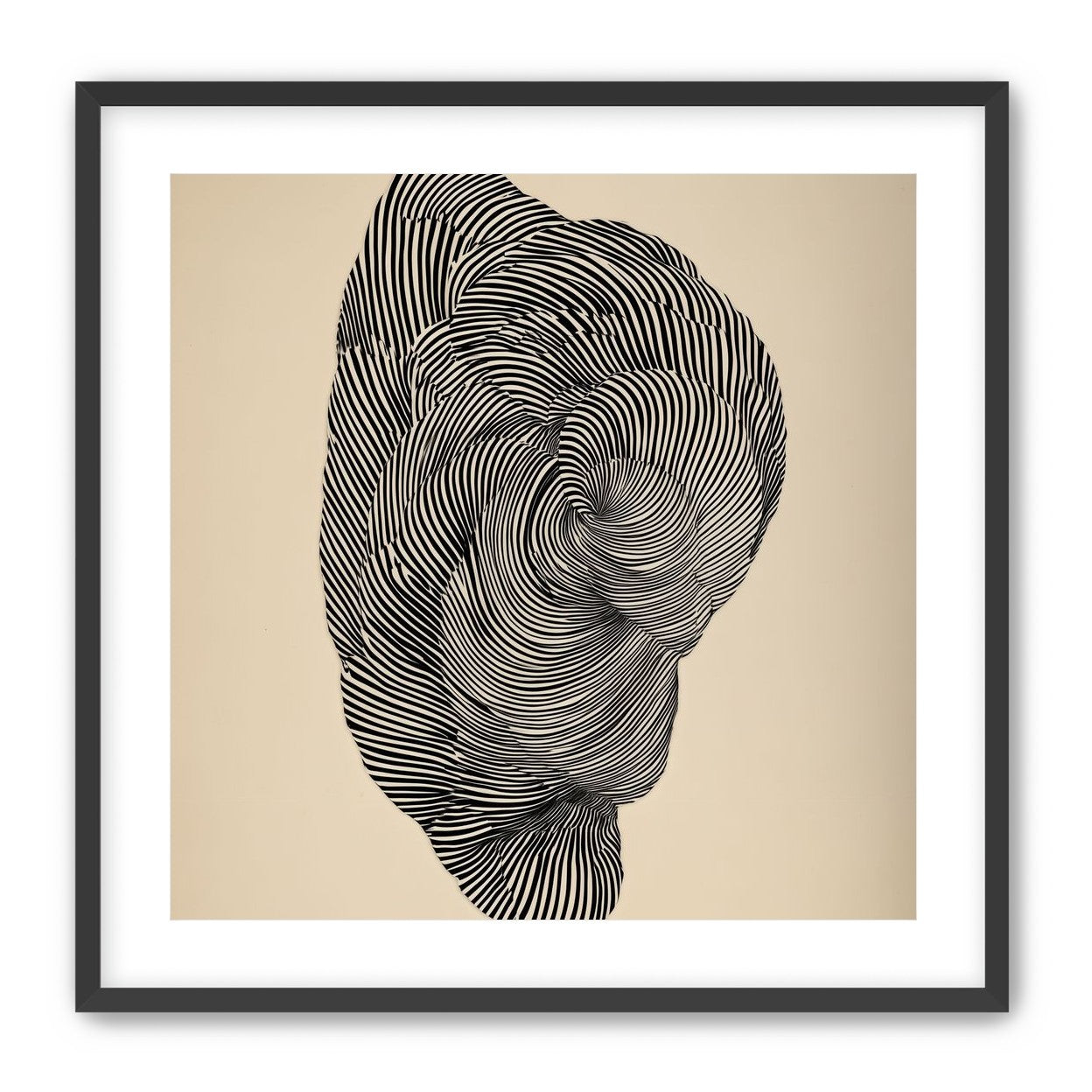 Vortex in a striped head