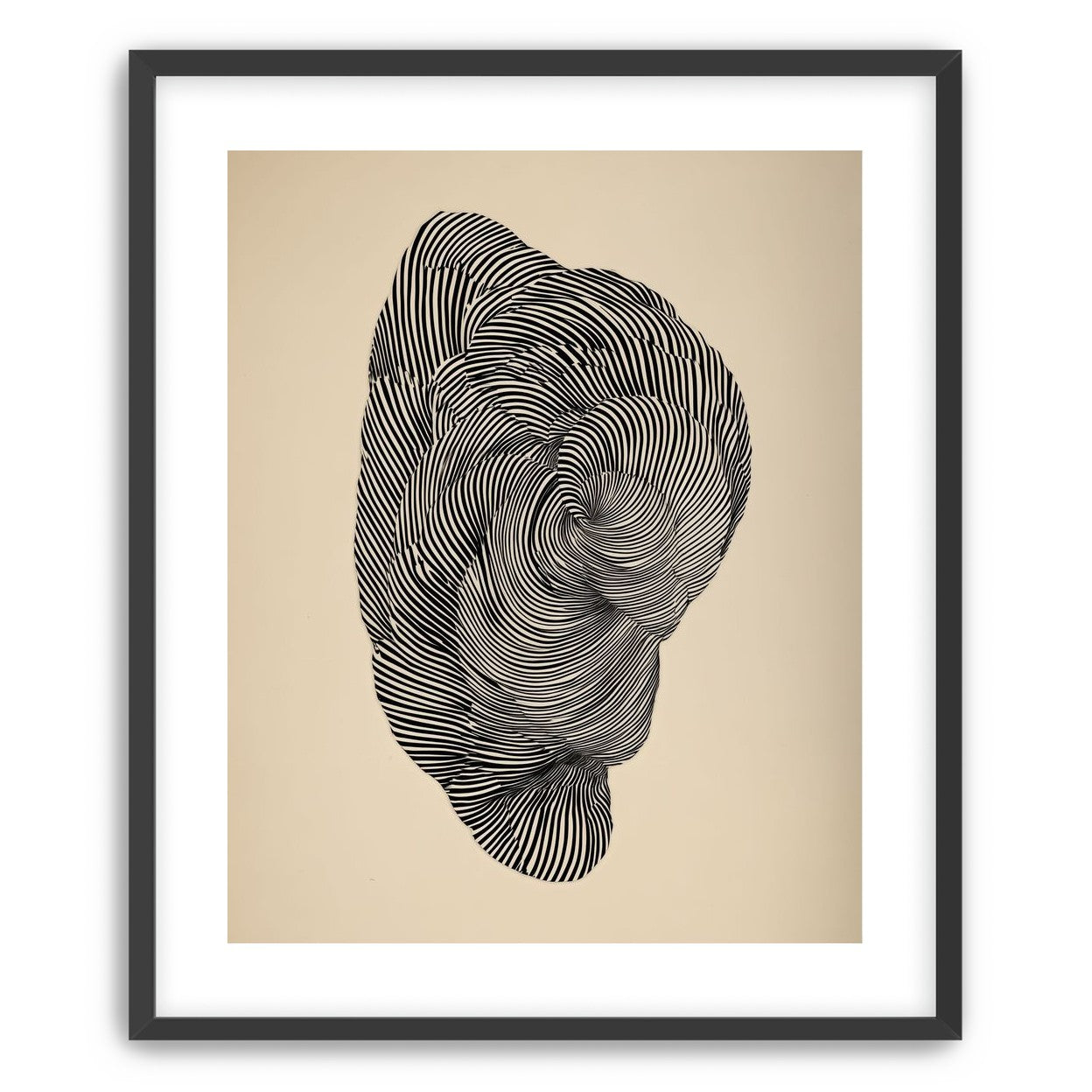 Vortex in a striped head